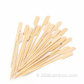 Brochettes de palette de bambou avec votre logo